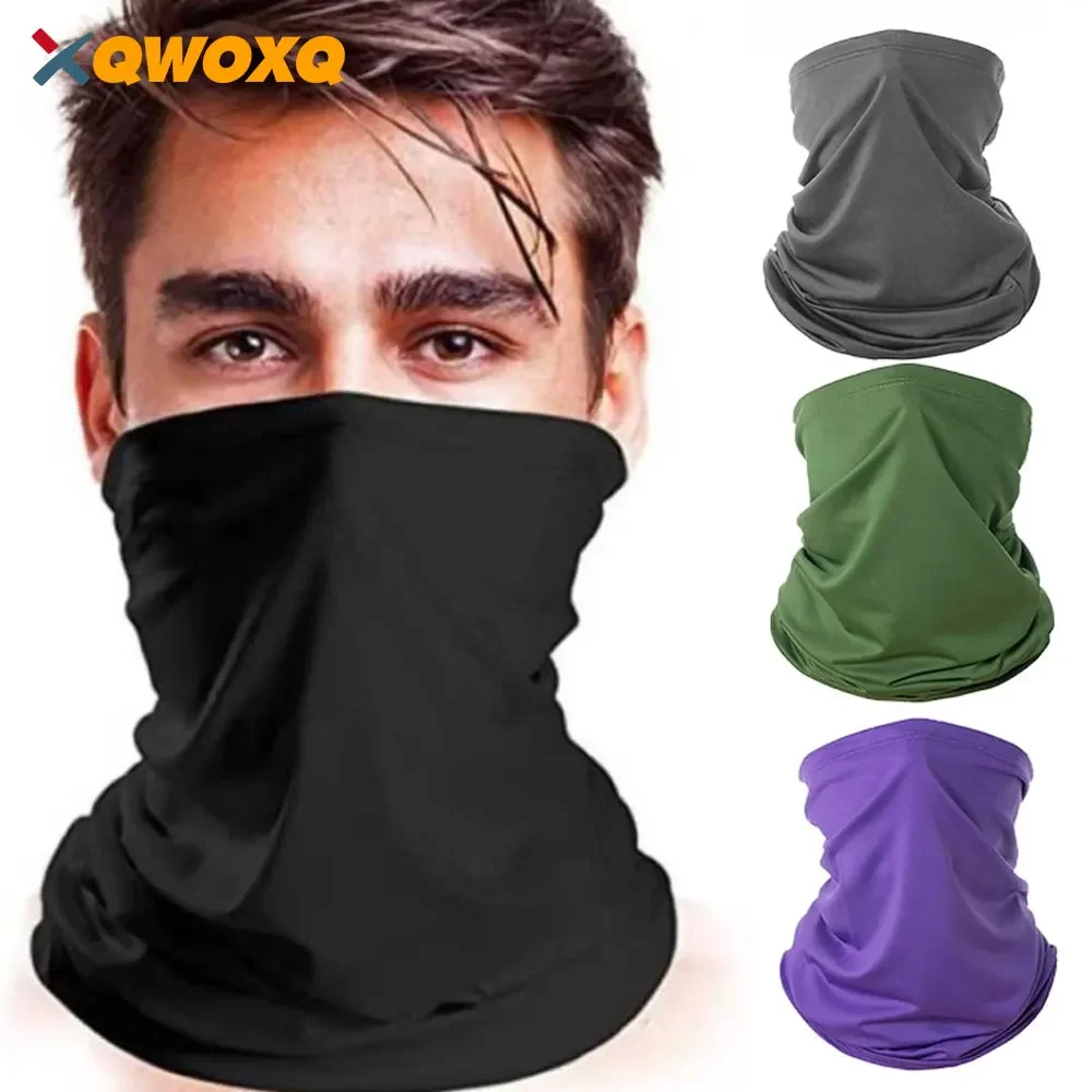 Hiking Scarves Neck Gaiter Face Mask Men Women Seamless Bandana Rave Face Cover Scarf Mask Balaclava Headband Head Wrap Headwear