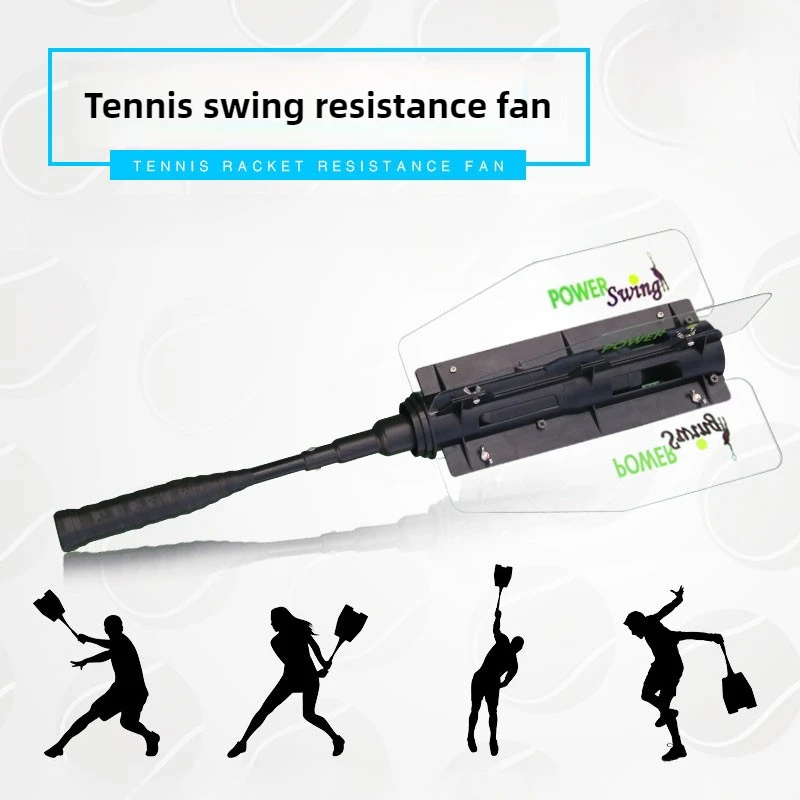 

Professional Tennis Resistance Practice Fan Beginners Tennis Power Swing Trainer Plastic Ball Trainer Portable Sports Equipment