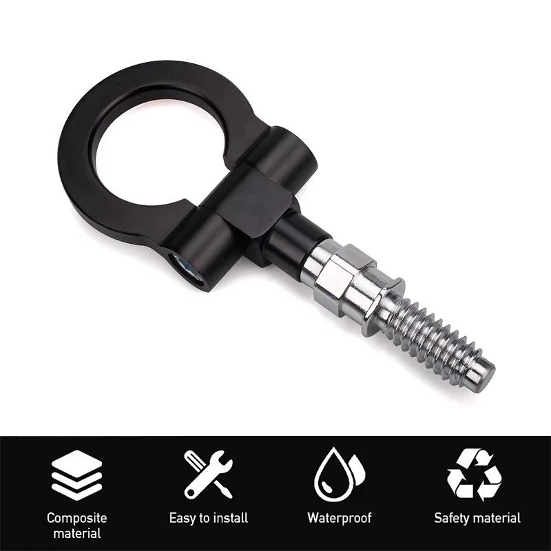 Racing Tow Towing Hook Universal Auto Trailer Ring Towing Bars Set for BMW European Cars