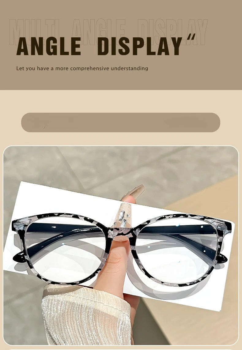 Modische bedruckte Lesebrille, Anti-Blaulicht-Brille für Menschen mittleren Alters und ältere Menschen, Retro-Lesebrille für Frauen – Detail 7