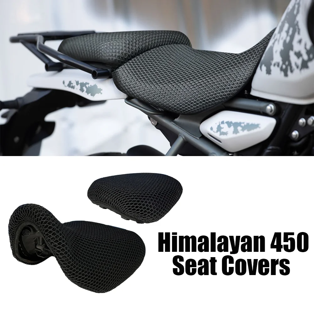 

Аксессуары Himalayan 450, чехлы на сиденья мотоцикла для Royal Enfield Himalayan 450, защитные подушки, 3D чехлы на сиденья с воздушным потоком