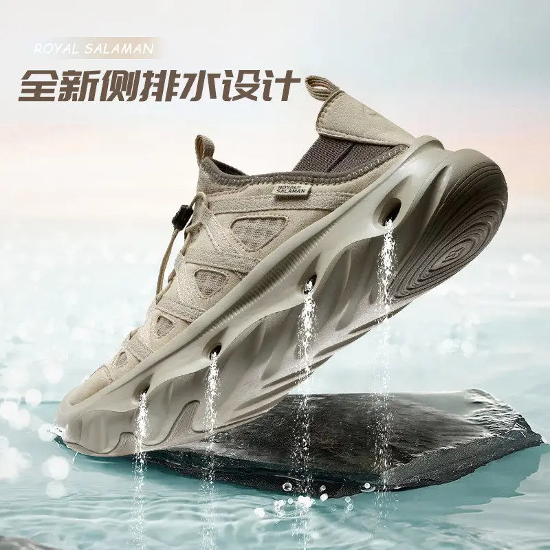 Salaman Breathable hiking shoes men Upstream Shoes outdoor men sneakers lightweight Wading Aqua Shoes women water trekking shoes