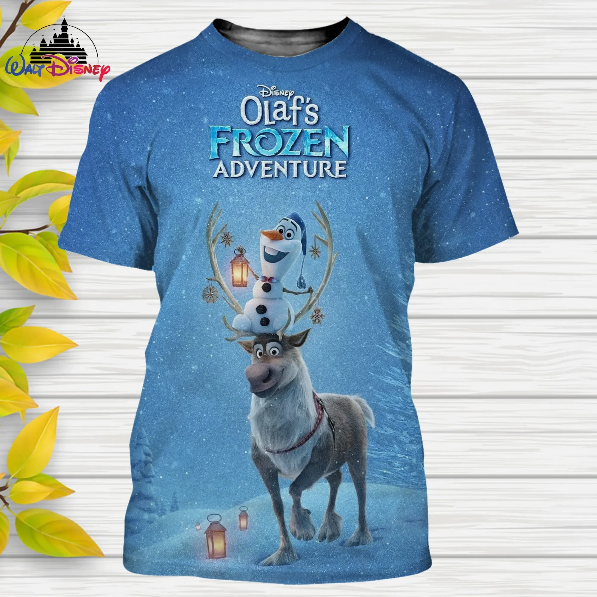 Frozen Olaf 3d T-Shirts Men's Women's Tops Disney Cartoon Anime Boys Girls T-Shirt Round Neck Short Sleeve Tee Tshirt Clothing