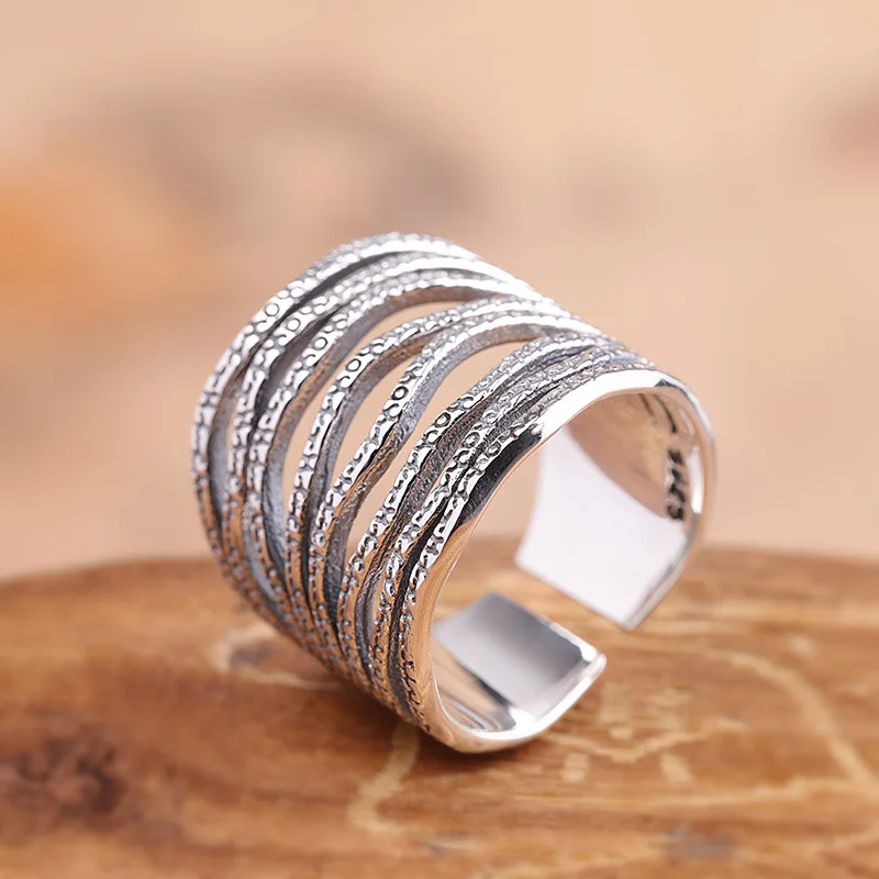 

Уродливые нерегулярные глянцевые серебряные кольца, обручи для ушей для женщин, обтекаемые полые кольца, комплекты серебряных ювелирных изделий 925, кольца в стиле минимализм