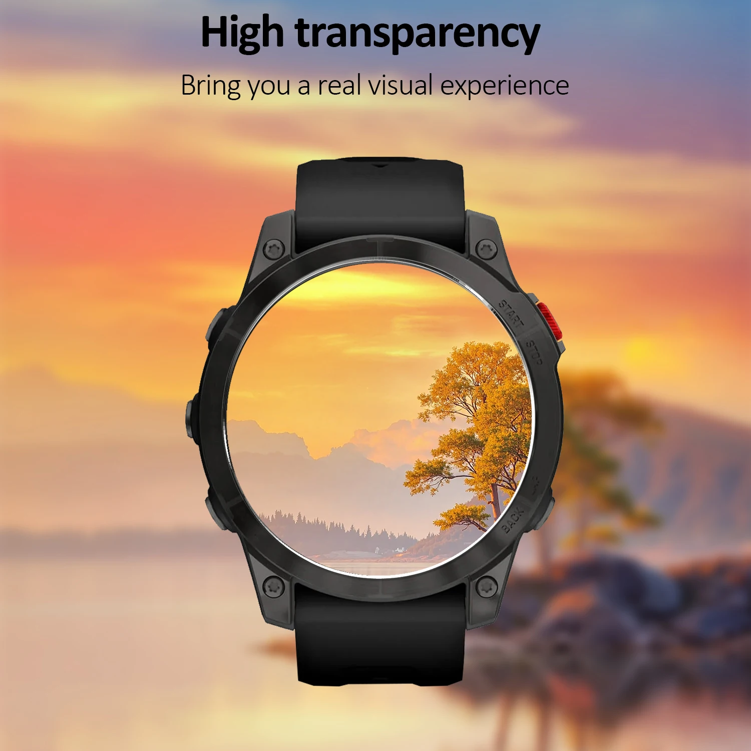 2PCS Smart Watch Screen Protector For Garmin Epix Gen 2 / Epix Pro Gen 2 47mm 51mm Tempered Glass Anti-Scratch Protective Film