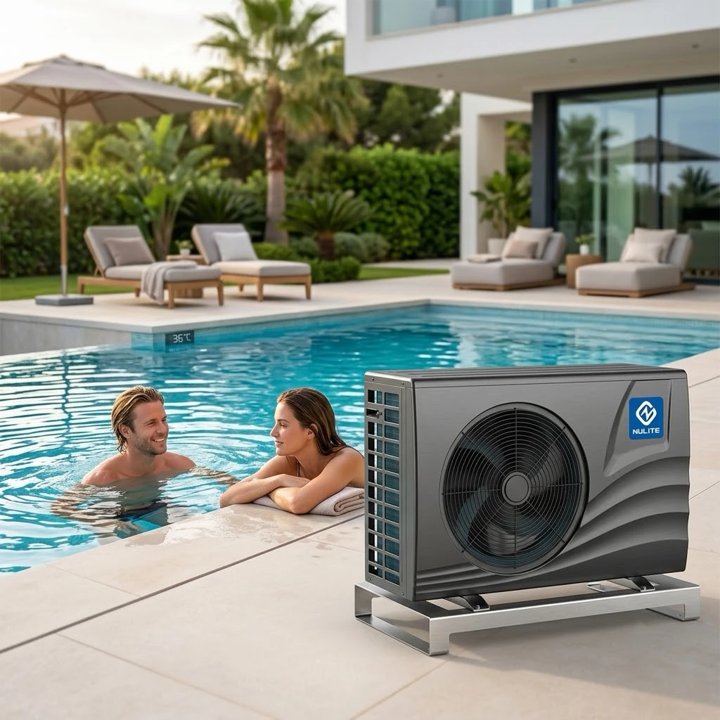 R32 5kw 7kw Wholesale Mini DC Inverter Swimming Pool Air Source Water Heater Heat Pump WIFI Spa Heater
