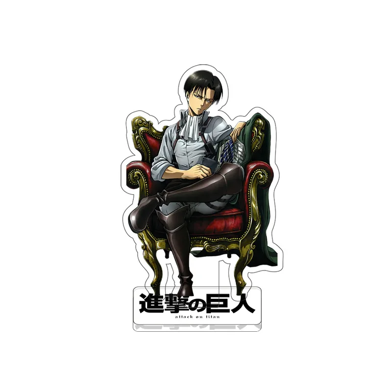 Attack on Titan Acrylic Standee Eren Levi Mikasa Transparent Desktop Decoration Figure