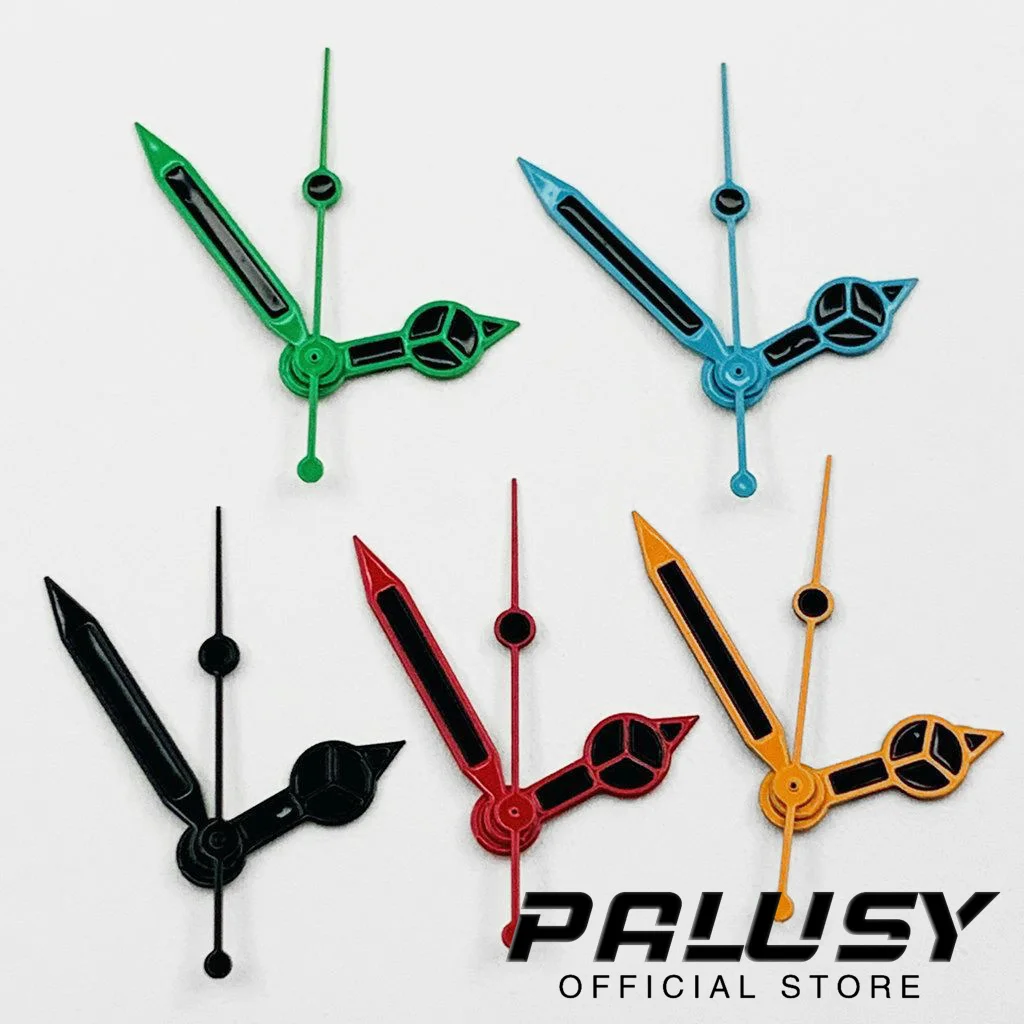 เข็มนาฬิกา NH35สีส้มสีน้ำเงินสีเขียวสีดำเหมาะสำหรับตัวชี้ NH35/NH36/4R/7S