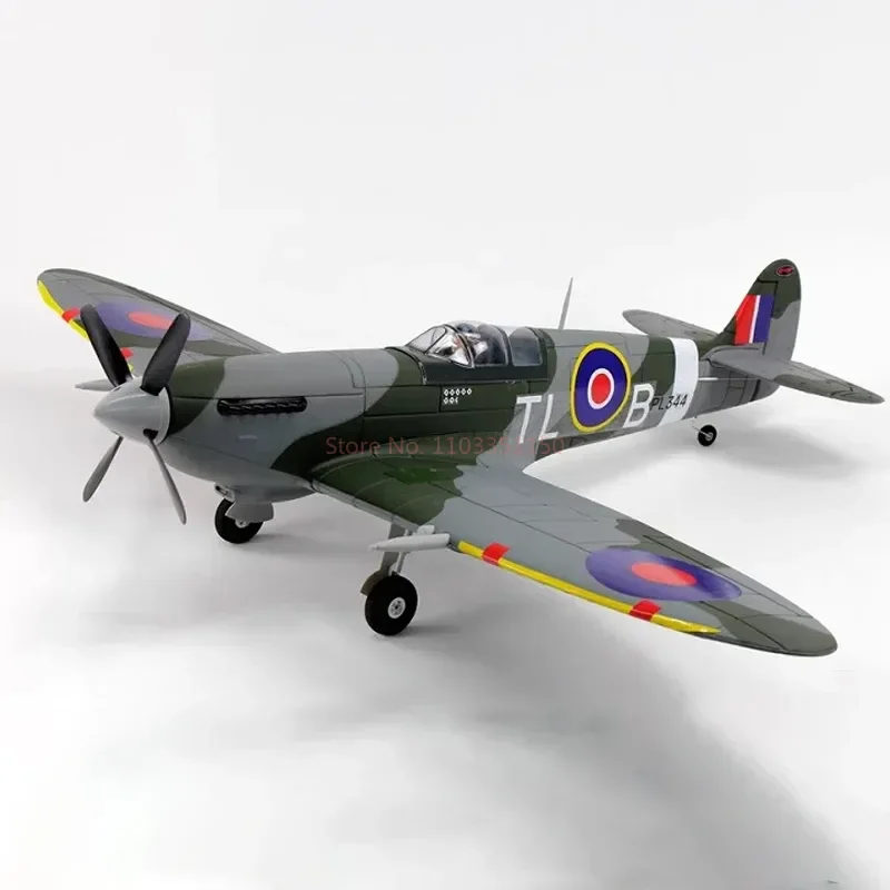 Dynam Spitfire โมเดลเครื่องบินรบ1200มม. สำหรับผู้ใหญ่ V3เครื่องบินบังคับวิทยุควบคุมระยะไกล