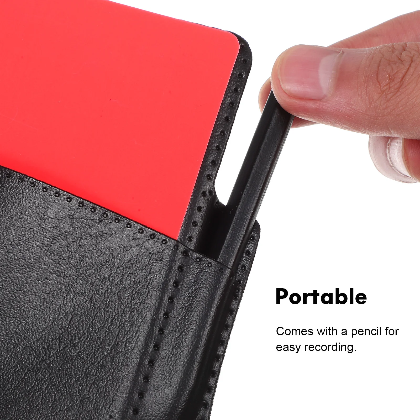 

1 Set Kit Standard Referee Cards Whistle Pencil Score Sheet Portable Wallet Soccer Basketball Volleyball Referee