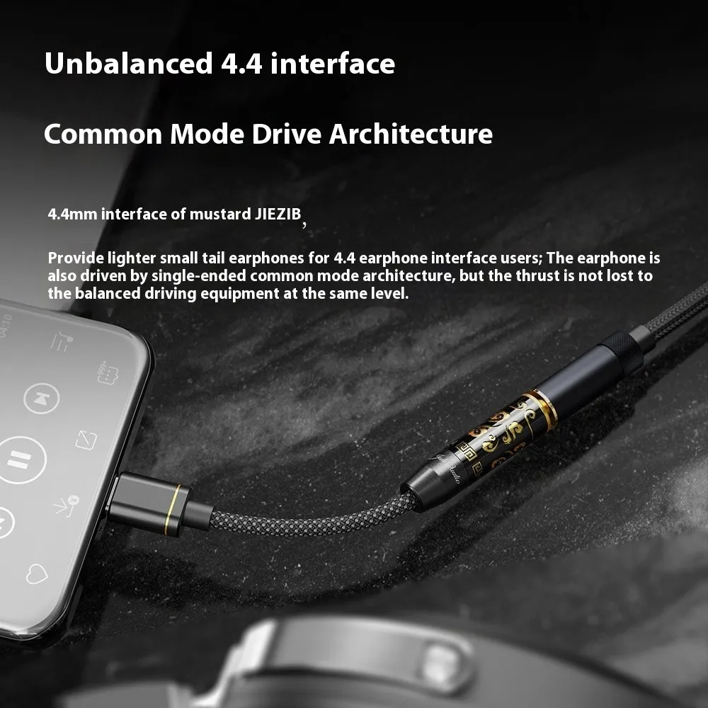 FiiO JIEZI Hoofdtelefoonversterker Draagbare Headset Adapter HiFi Eindversterker DSD PCM 32bit/384kHz DSD256 4.4mm DAC