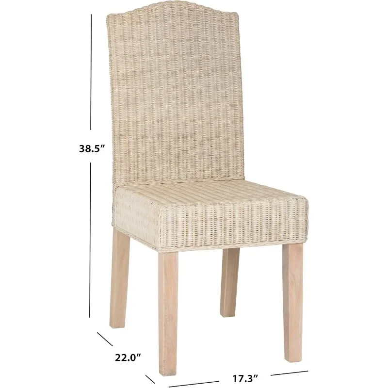 Sammlung Odette Grey Wicker Esszimmers tuhl