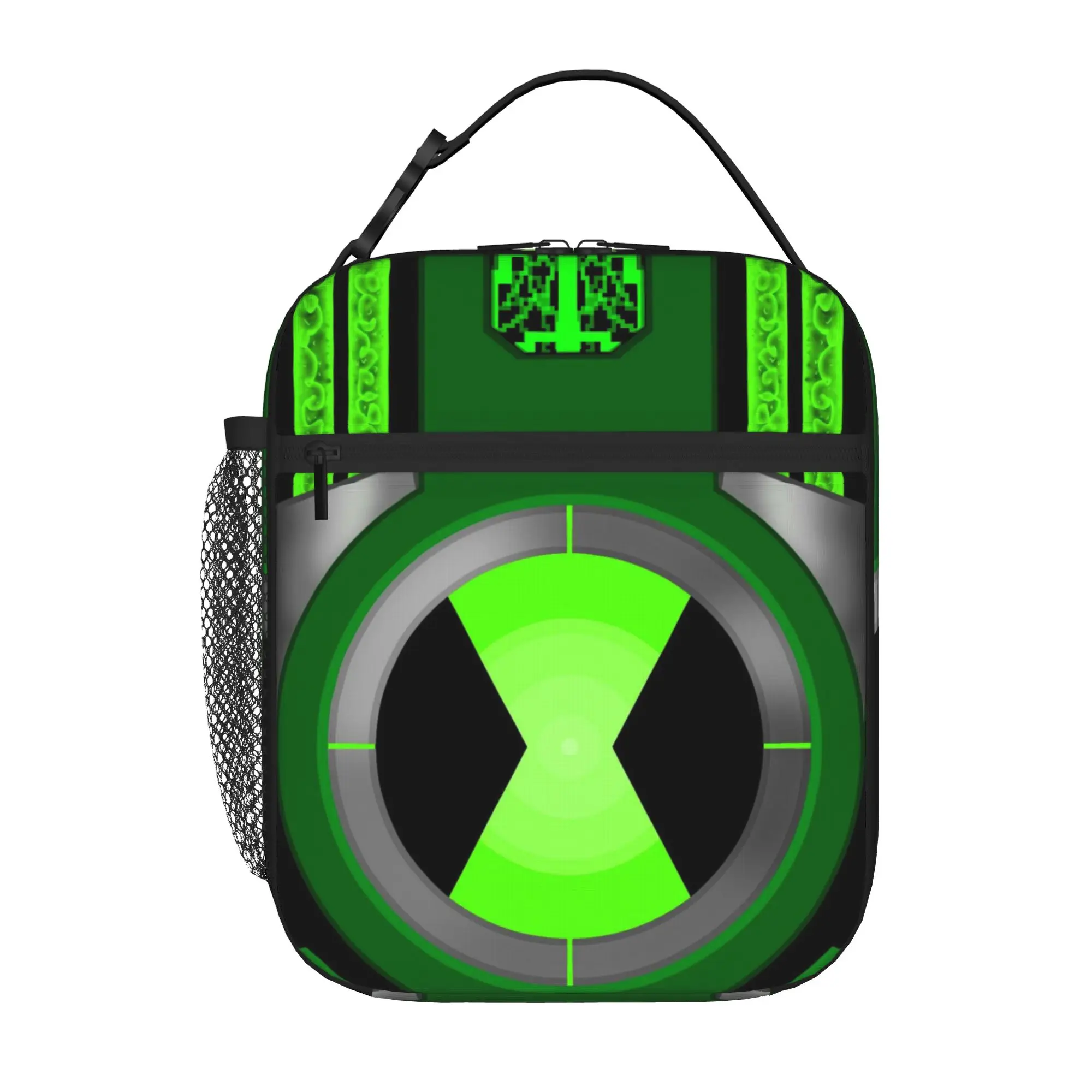 Ben 10 Lunch Bag Ben10 Omnitrix Symbol Decor Washable Super Quality Multi-Function Food Organizer Lunch Bag