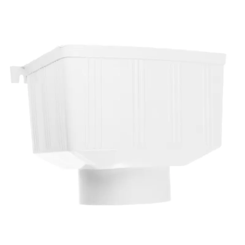 1/5Pcs 110mm Heavy Duty PVC Rectangular Downspout for Villa Protection Rain Gutter Diverter Rainwater Collection Module