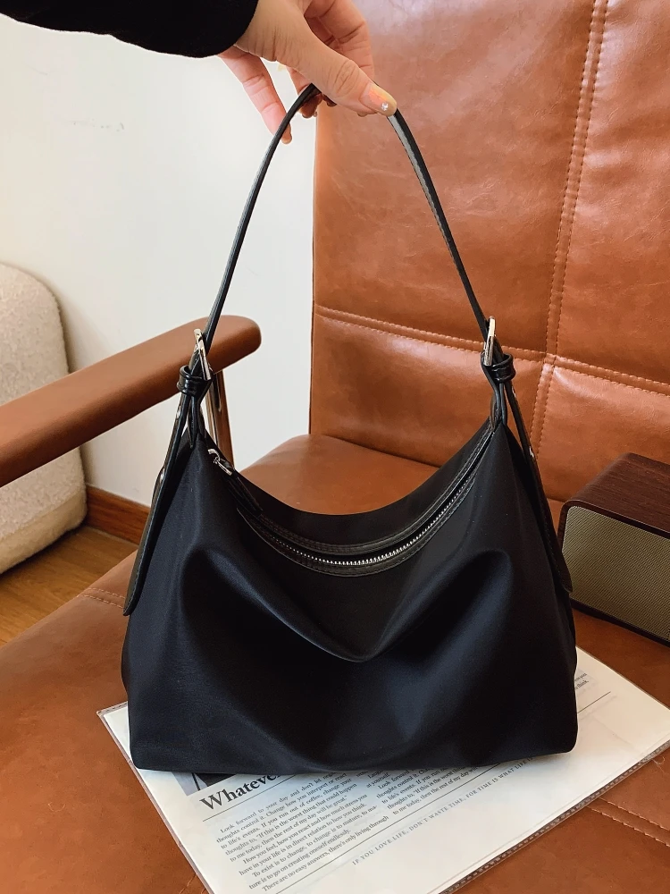 

Винтажная большая сумка через плечо для женщин, модная весенняя новинка, из мягкого полиэстера.