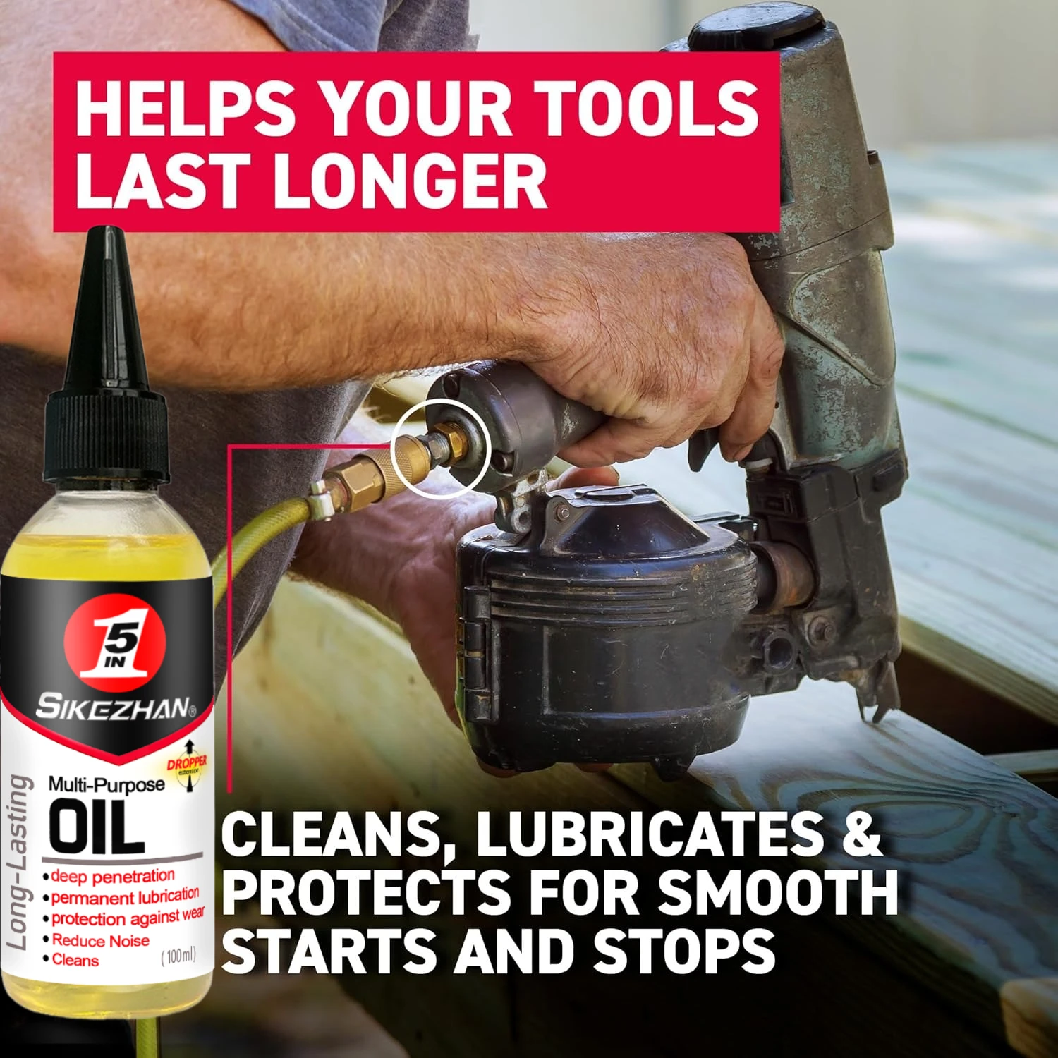 Lubricant Oil,Penetrating Anti-Rust Lubricant for Metal Parts,Bike Chain,Tools,Loosen Rusty Bolts,Prevent Corrosion 100ml/bottle