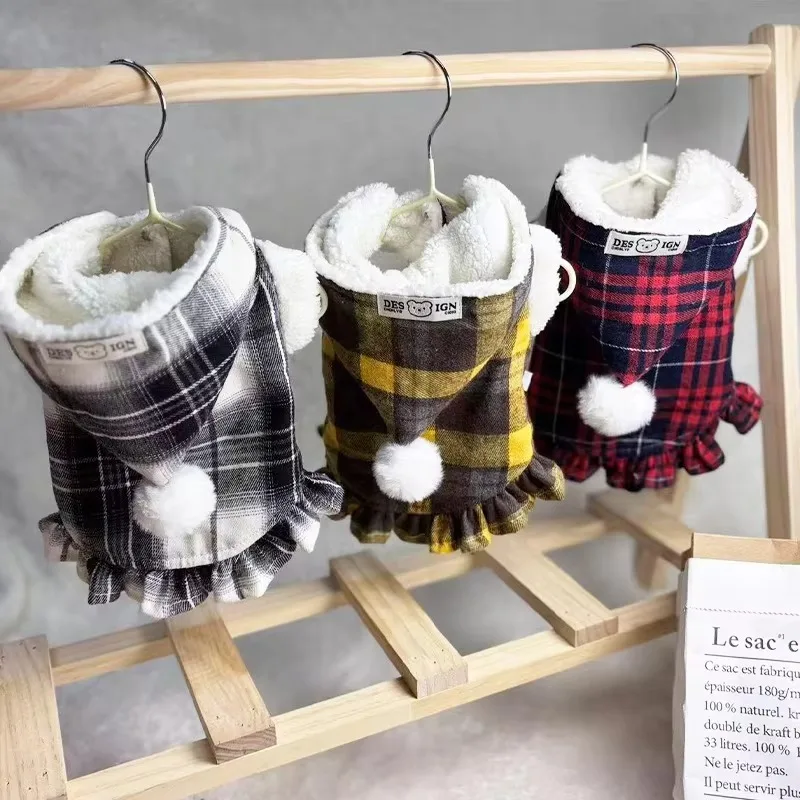 

Winter Cartoon Cotton Cotton-padded Thickened Warm Coat for Medium and Small Dogs Cats