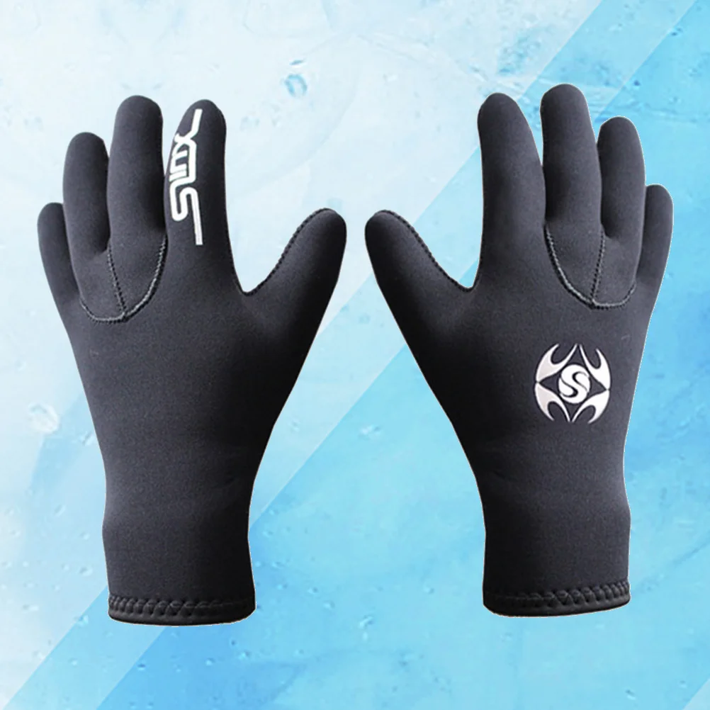 

1 Pair 3mm Neoprene Scuba Dive Gloves Swim Gloves Elastic Warm Non-slip Snorkel Gloves Wetsuit Gloves Snorkeling Equipment for W