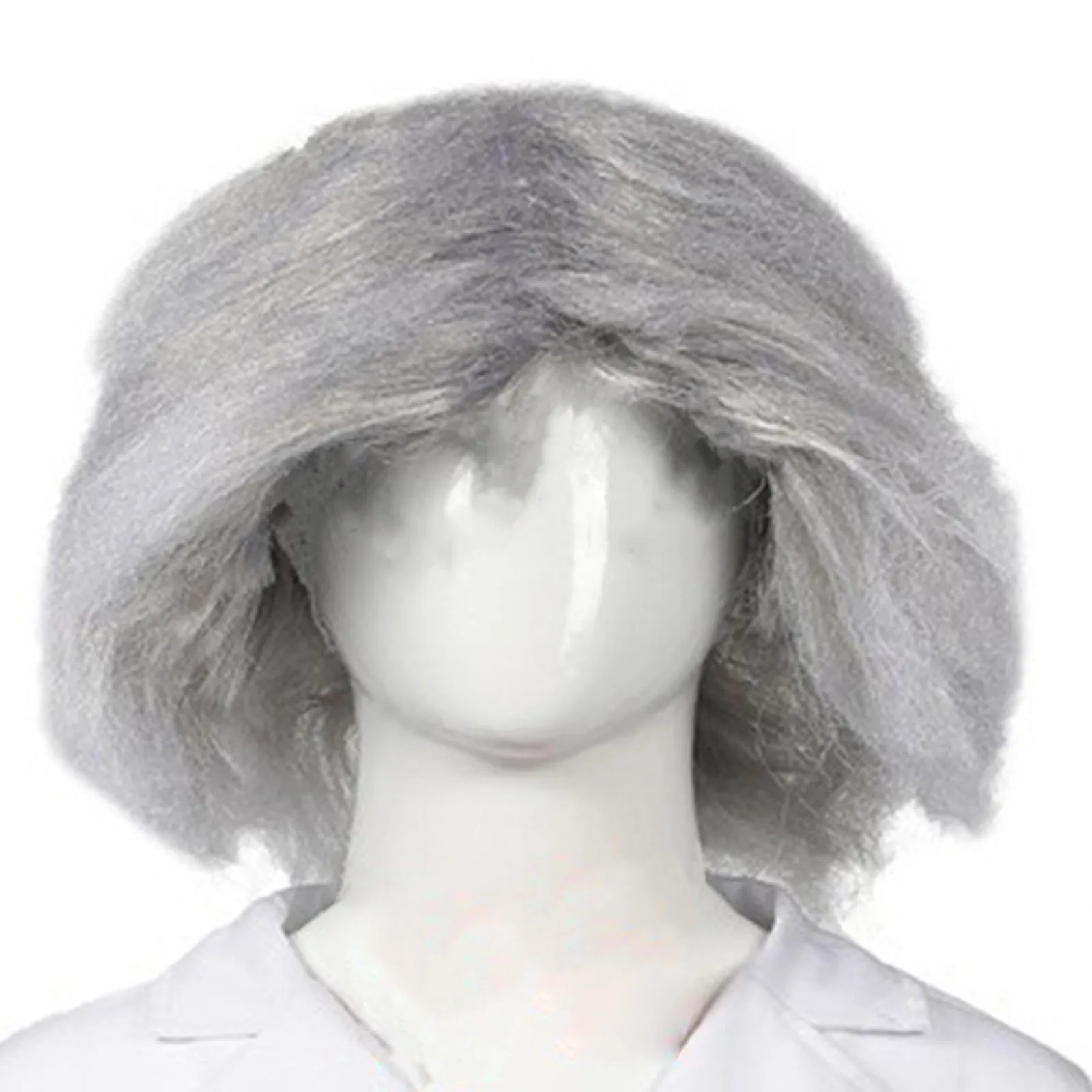 Kids Crazy Scientists Cosplay Costumes Wigs Laboratory Halloween Prom Party Role Play Prop Accessories Hair Outfit Suit