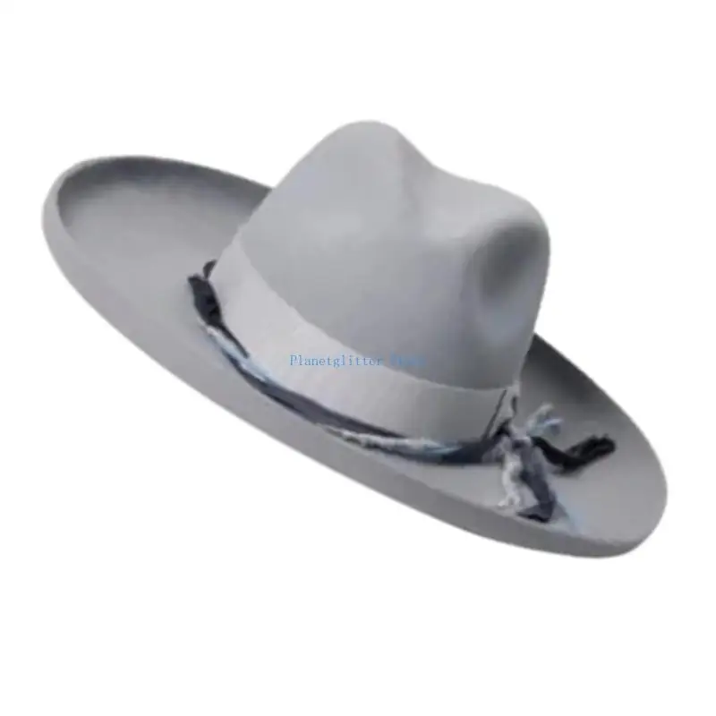 

652B Stylish Wool Felted Hat Travel Hat Soft Light weight Hat Gentlemen Vintage Hat