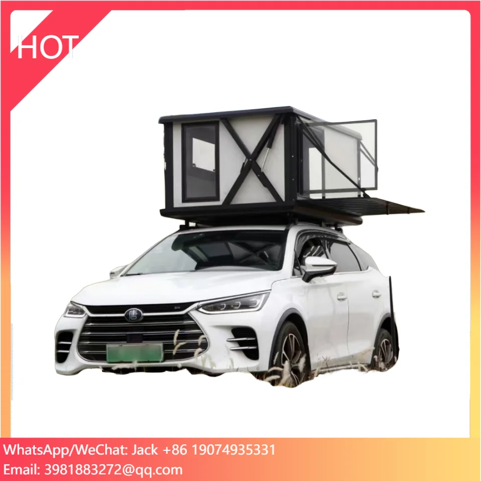 

Auto Hard Shell Rooftop Tent 2-3 People For Jeep SUV Van Pickup Truck Car Camping Outdoor Aluminum Overland Roof Rack Top Tents