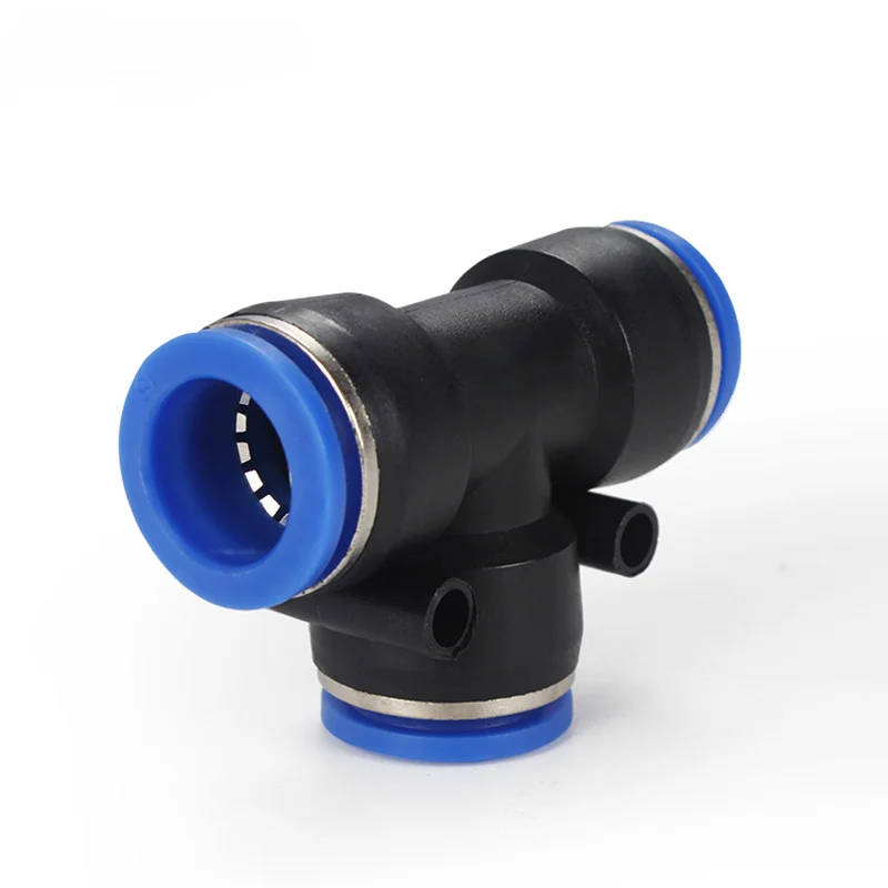تي-نوع موصل سريع ، مكونات تعمل بالهواء المضغوط ، موصل ضاغط الهواء ، قابس سريع ، PE 8 10 12 16