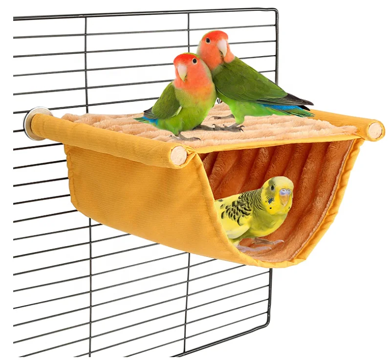 

Winter Warm Bird Nest Bed Hanging Hammock Snuggle Hut Parrot House Tent Toy Bird Cage Perch for Parakeet Budgies