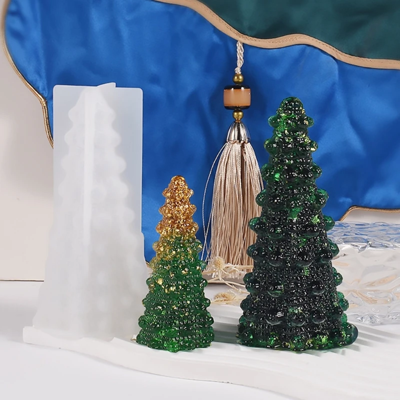 3D Christmas Tree Resin Mold Pine Silicone Mold DIY Epoxy Resin Handmade Crafts