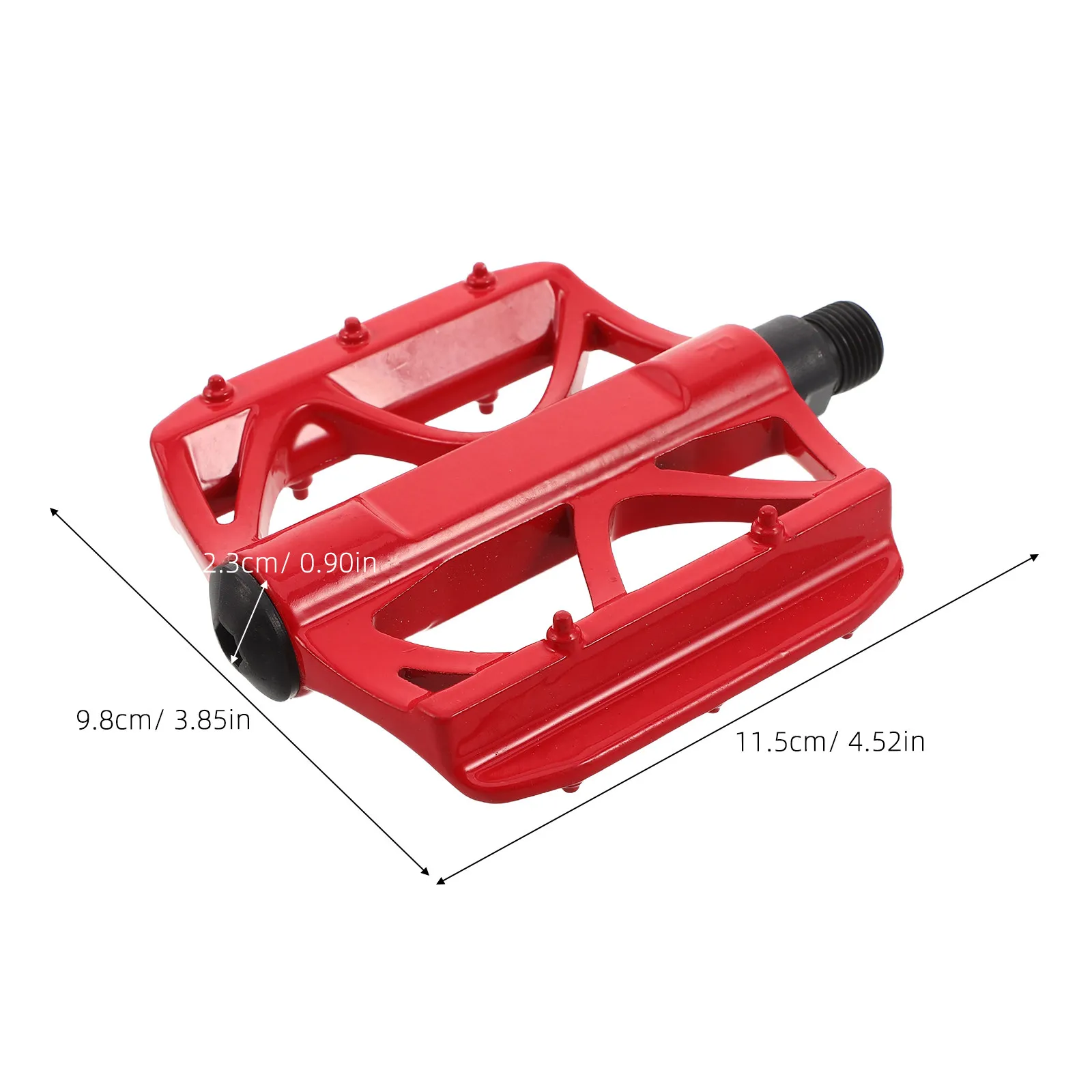 2Pcs Mountain Bicycle Pedals Non-Slip Aluminum Alloy Wide Platform Lightweight Cycling Pedal Anti-Skid Bike Attachment