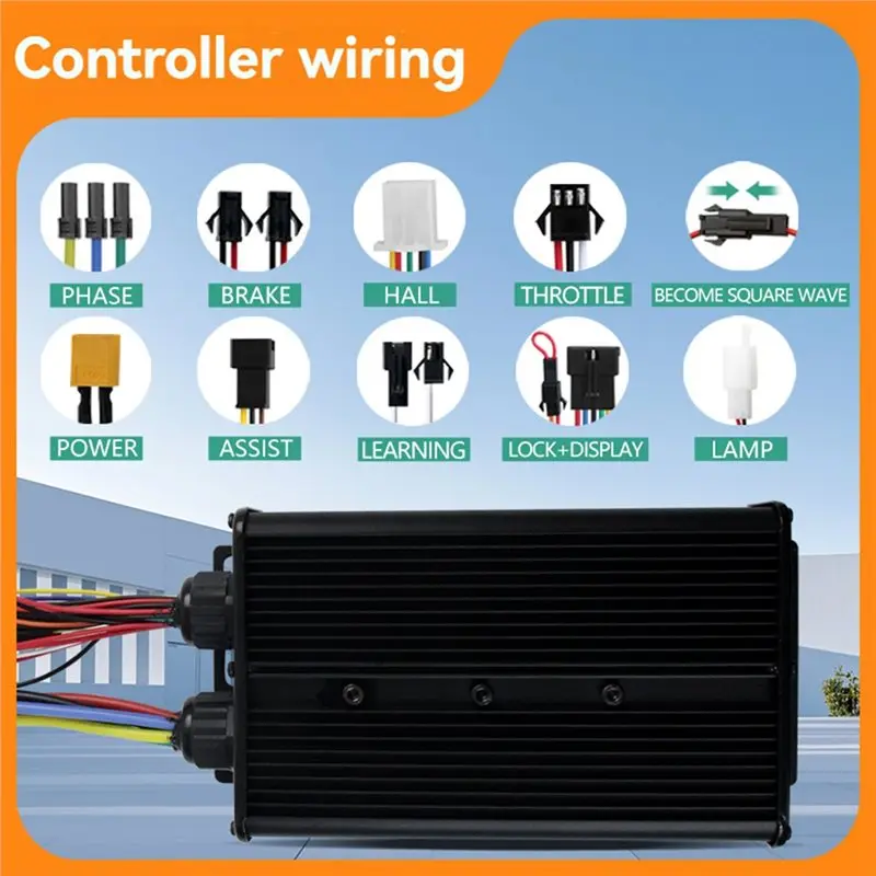 Superior-For 3000W Brushless Motor Accessories 3-Mode Controller 60A 48V-72V XT150 Electric Bike Controller With SW900 Display