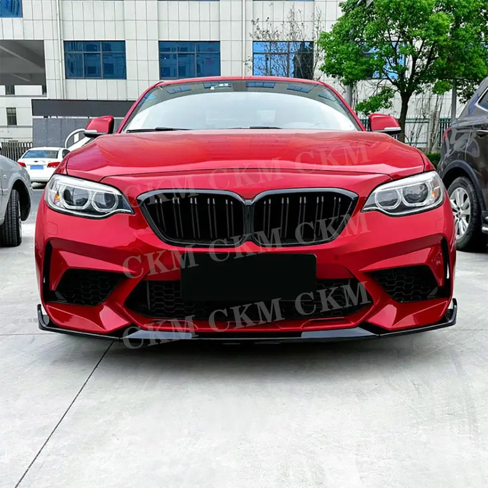

Car ABS Front Bumper Lip Trims Chin Aprons Spoiler Body kit Accessories for BMW 2 Series F87 M2 2016 -2021