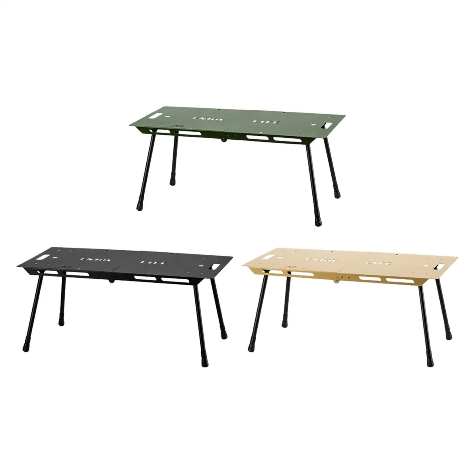 Folding Table Aluminum Alloy Camping Furniture Sturdy Camp Table Adjustable