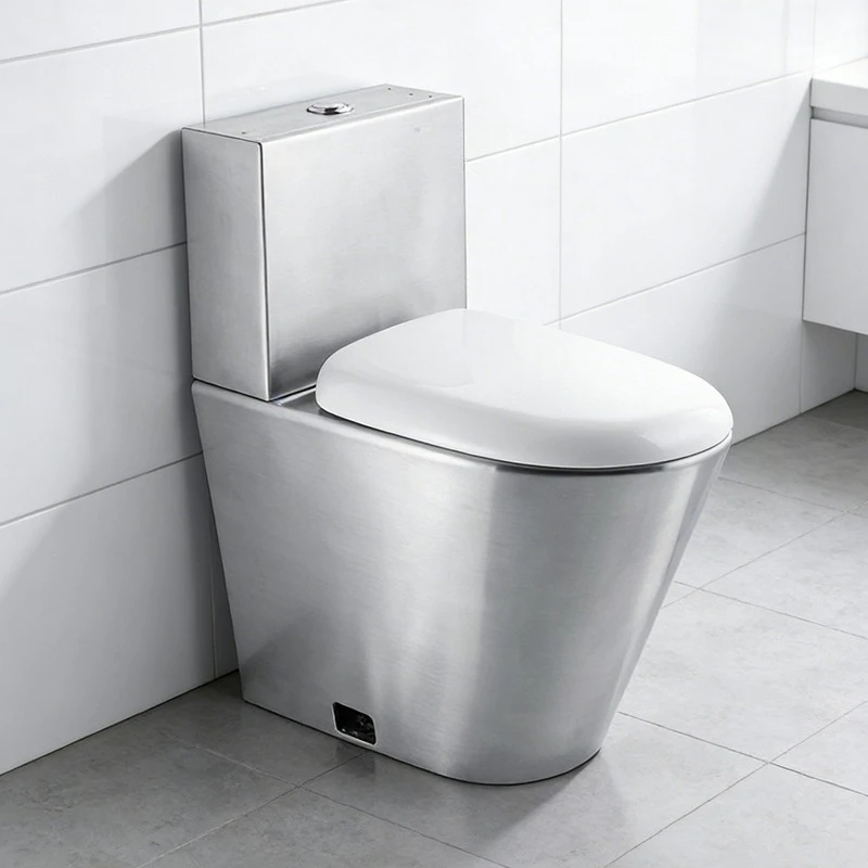 Stainless steel toilet, high-speed rail station toilet in public places, toilet anti-freeze and crack toilet