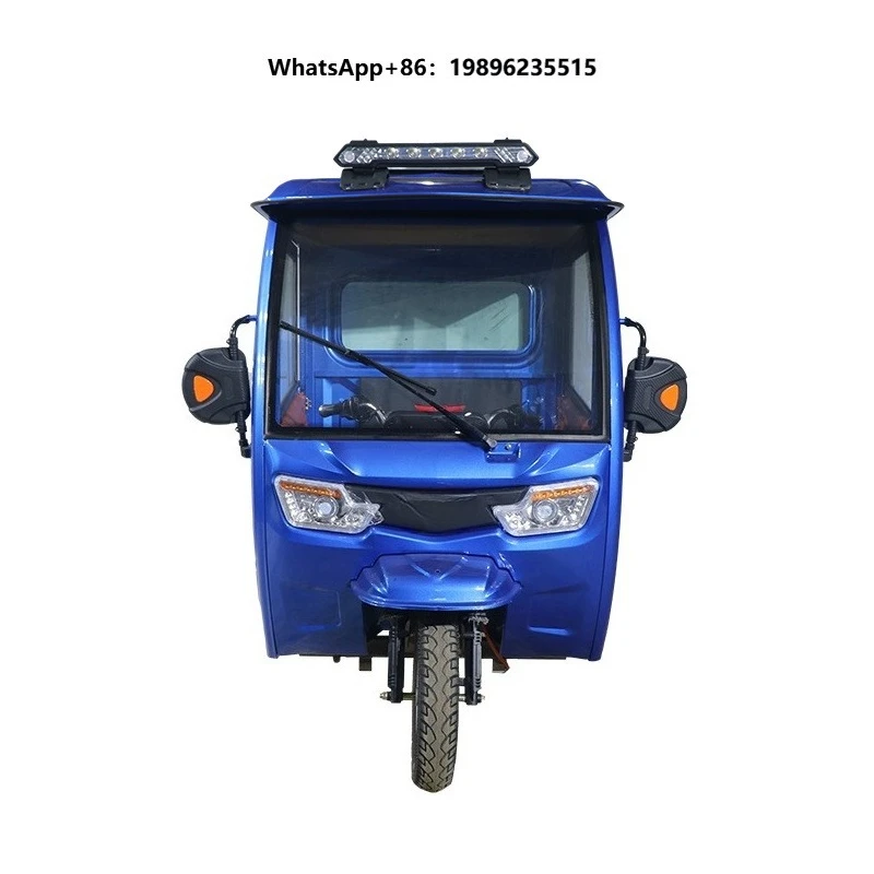 Mini Electric Tricycle 1000W 3-Wheel Loader 60v Express Battery Cargo Delivery Cart with Closed Body