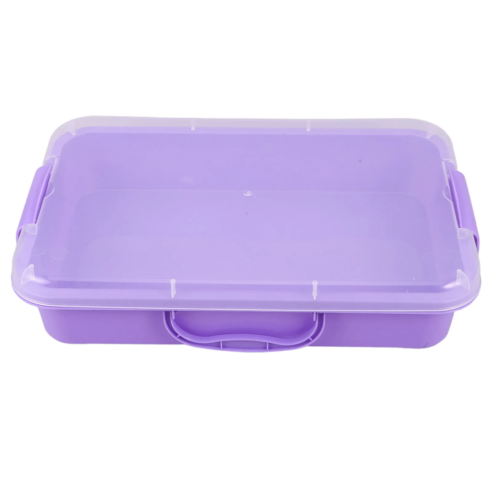 Caixa de Armazenamento Sensorial de Plástico com Tampa e Alça, Bandeja de Areia Portátil, Estojo Multiuso para Artesanato e Brincadeiras em Sala de Aula
