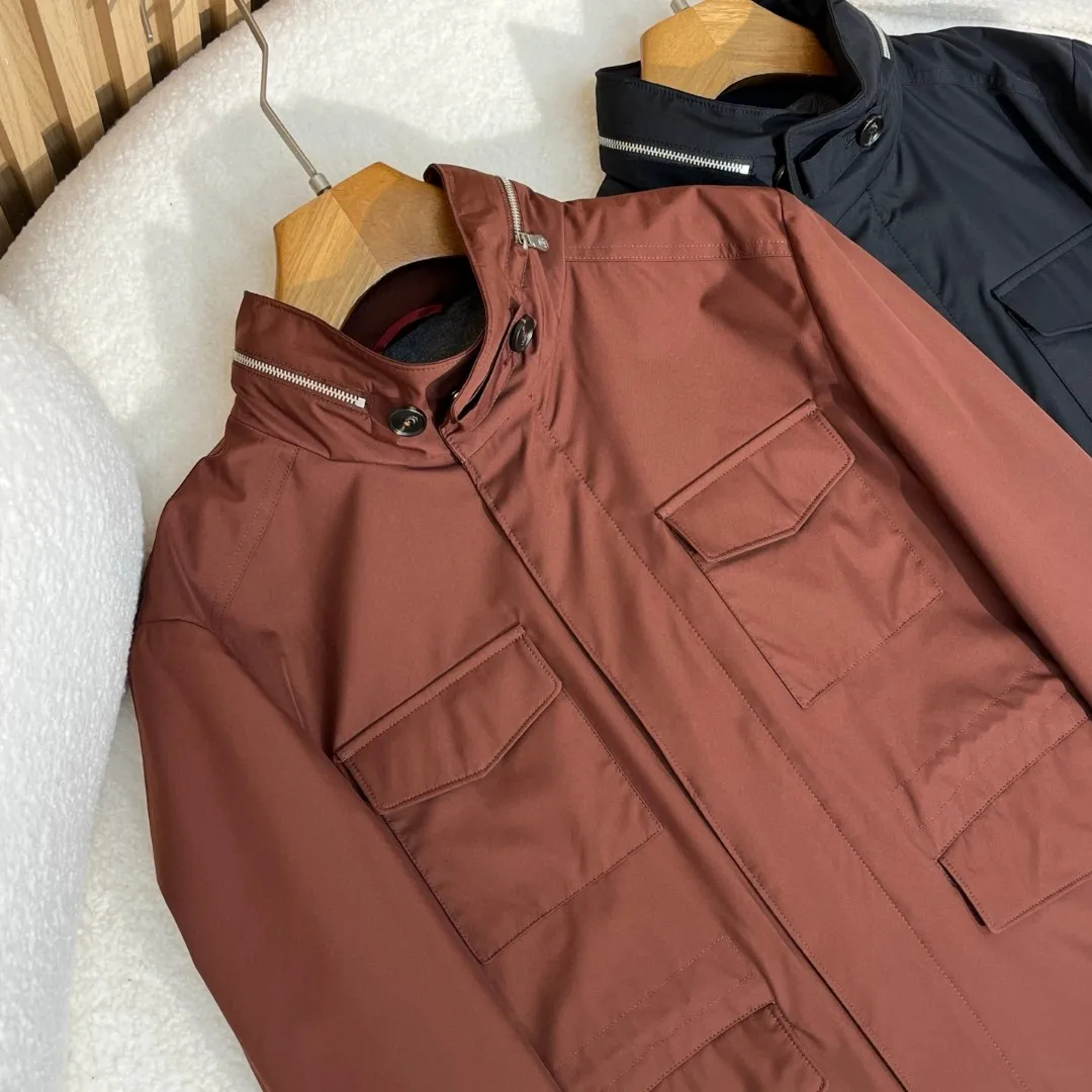 

Italian BC multi-pocket hunting stand-up collar men's jacket
