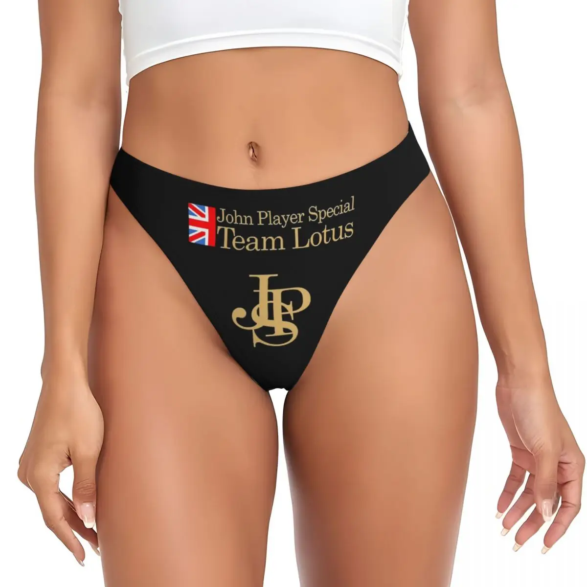 Custom Womens John Player Special G-string Panties Female Soft JPS Team Thongs Underwear