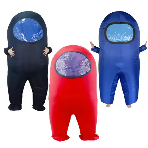 Inflatable Space Suit Costume Adult Astronaut Theme Blow Up Funny Costume for Cosplay Carnival Halloween Christmas Party