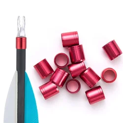 24pcs Archery Arrow Aluminum Explosion-proof Ring Arrow Accessory for 7.6mm Out-Diameter Shaft Arrow Ring