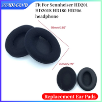 Ear Pads For Sennheiser HD201 HD201S HD180 HD206 Headphone/Replacement Earpads Soft Protein Leather Memory Sponge Earmuffs Cover