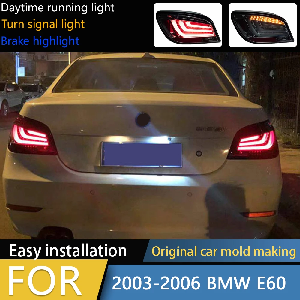 

Car Lights for BMW E60 LED Tail Light 2003-2006 523i 525i 530i Rear Lamp DRL Dynamic Signal Brake Reverse Auto Accessories