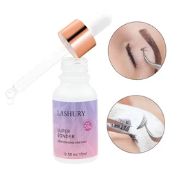 LASHURY 10ml/15ml Lashes Super Bonder For Eyelash Extension Quick Drying Long Last Grafting Eyelash Glue Adhesive Hardener