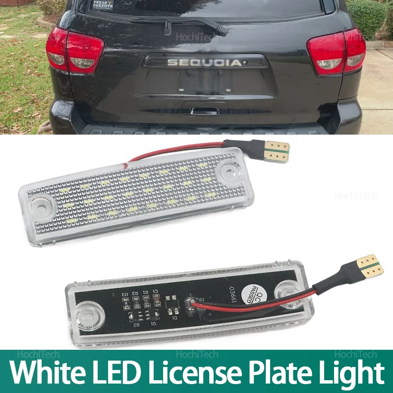 

Белые номерные лампы, безошибочные светодиодные фонари номерного знака, аксессуары для Toyota 4Runner 1996-2022 для Toyota Sequoia 2008-2019