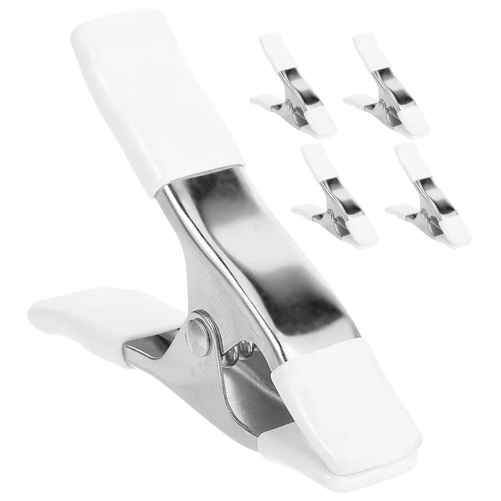 

5 Pcs A-shaped Clip Spring Heavy Duty Clips Tray Backdrop Clamps Pvc Holder Plastic