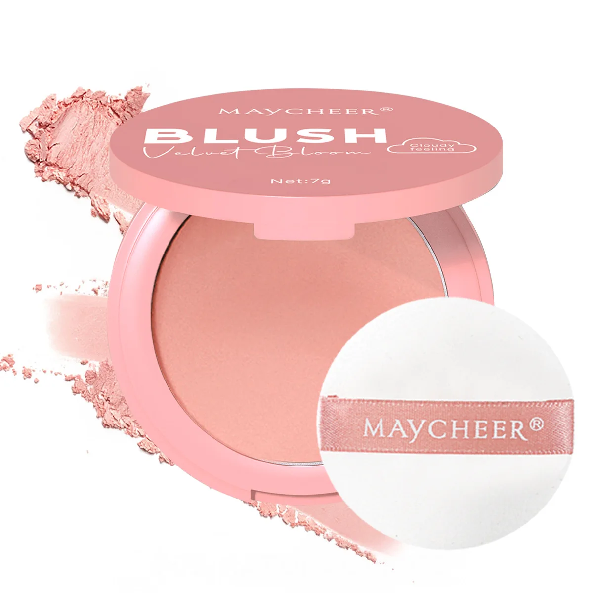 7g Soft Focus Nebbia Impostazione Polvere Trucco Controllo olio Tonalità in polvere Blush Ombretto a lunga durata, migliora la carnagione