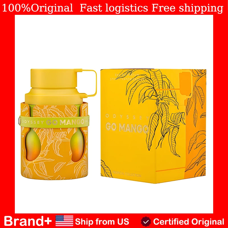 

Original Arabic Perfume Armaf Odyssey Go Mango Tropical Collection Eau de Parfum Spray Long-Lasting Fragrance Unisex 100ml long lasting fragrance Cologne natural perfume Arabian women's perfume Pheromone Portable Birthday gift