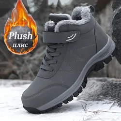 Inverno Homens Botas Para As Mulheres Pu Couro Impermeável Sneakers Homem Escalada Sapatos Casuais Unisex Outdoor Caminhadas Botas Transporte Rápido