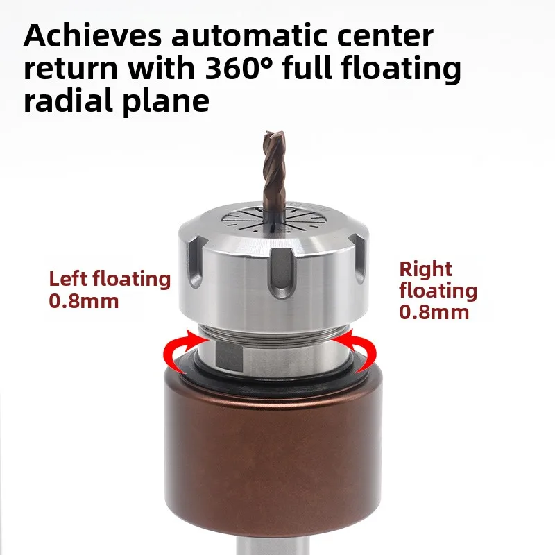 High precision radial 360 degree floating reamer shank automatic back to center numerical control lathe centering machine