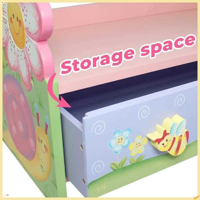 ディスプレイ、保管、整理！ 多層式木製子供用本棚、カラフルな収納引き出し付き