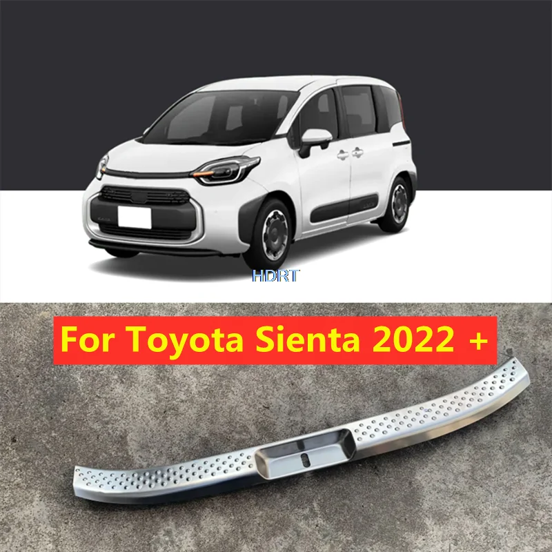 

Exterior Accessories For Toyota Sienta 2022 2023 Car Styling Inner Rear Trunk Bumper Protector Step Panel Sill Plate Cover Trim